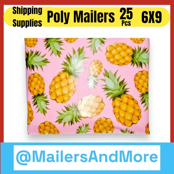 25 6X9 Pineapple Poly Mailers PRICE IS FIRM - Picture 2 of 8